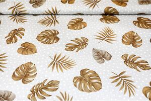 Tessuto al metro - tela - Foglie di palma, h. 140 cm