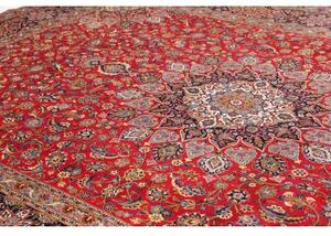 Tappeto Ardakan Medaglione Floreale Rosso Blu Scuro 288x410 Cm