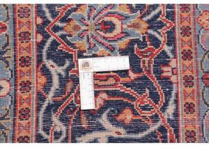 Tappeto Sarough Medaglione Floreale Rosso Mattone Blu Scuro 302x403 Cm