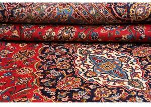 Tappeto Ardakan Medaglione Floreale Rosso Blu Scuro 298x400 Cm