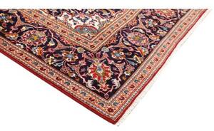 Tappeto Ardakan Medaglione Floreale Rosso Blu Scuro 195x335 Cm