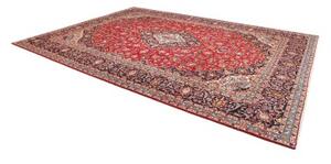 Tappeto Ardakan Medaglione Floreale Rosso Blu Scuro 297x403 Cm