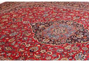 Tappeto Ardakan Medaglione Floreale Rosso Blu Scuro 300x416 Cm