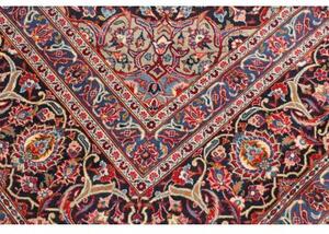 Tappeto Ardakan Medaglione Floreale Rosso Blu Scuro 300x416 Cm