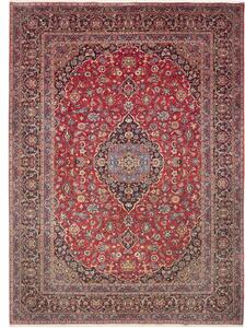 Tappeto Ardakan Medaglione Floreale Rosso Blu Scuro 300x416 Cm