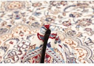 Tappeto Nain Kashmar Medaglione Floreale Avorio Blu 242x350 Cm