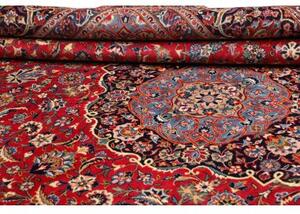 Tappeto Ardakan Medaglione Floreale Rosso Blu Scuro 300x416 Cm