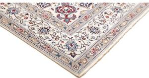 Tappeto Nain Kashmar Medaglione Floreale Avorio Blu 242x350 Cm