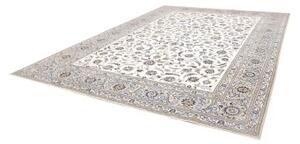 Tappeto Kashan Floreale Avorio Blu 295x395 Cm
