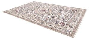 Tappeto Nain Kashmar Medaglione Floreale Avorio Blu 242x350 Cm
