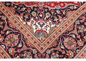 Tappeto Ardakan Medaglione Floreale Rosso Blu Scuro 195x335 Cm