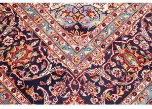 Tappeto Ardakan Medaglione Floreale Rosso Blu Scuro 297x403 Cm