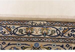 Tappeto Kashan Floreale Avorio Blu 295x395 Cm