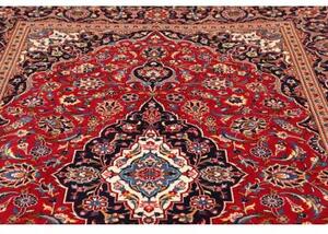 Tappeto Ardakan Medaglione Floreale Rosso Blu Scuro 195x335 Cm