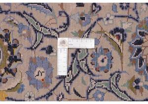Tappeto Kashan Floreale Avorio Blu 295x395 Cm