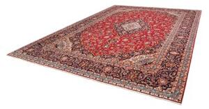 Tappeto Ardakan Medaglione Floreale Rosso Blu Scuro 297x403 Cm