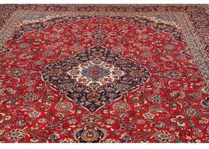 Tappeto Ardakan Medaglione Floreale Rosso Blu Scuro 295x406 Cm