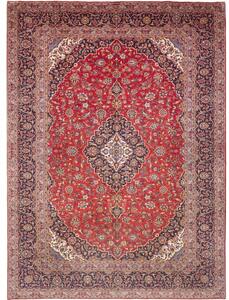 Tappeto Ardakan Medaglione Floreale Rosso Blu Scuro 294x404 Cm