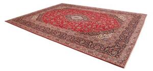 Tappeto Ardakan Medaglione Floreale Rosso Blu Scuro 292x393 Cm