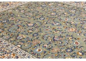 Tappeto Kashan Floreale Verde Salvia Avorio 255x384 Cm