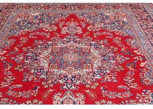 Tappeto Sabzevar Medaglione Floreale Rosso Blu 245x340 Cm