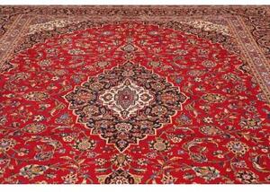 Tappeto Ardakan Medaglione Floreale Rosso Blu Scuro 292x393 Cm