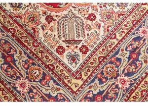 Tappeto Tabriz Medaglione Floreale Rosso Avorio 250x348 Cm