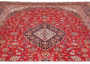 Tappeto Ardakan Medaglione Floreale Rosso Blu Scuro 294x404 Cm