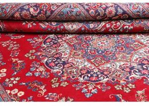 Tappeto Sabzevar Medaglione Floreale Rosso Blu 245x340 Cm