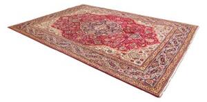 Tappeto Tabriz Medaglione Floreale Rosso Avorio 250x348 Cm