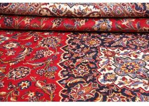 Tappeto Ardakan Medaglione Floreale Rosso Blu Scuro 294x404 Cm