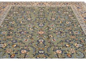Tappeto Kashan Floreale Verde Salvia Avorio 255x384 Cm