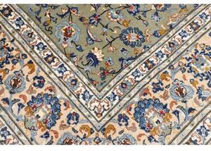 Tappeto Kashan Floreale Verde Salvia Avorio 255x384 Cm