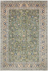 Tappeto Kashan Floreale Verde Salvia Avorio 255x384 Cm