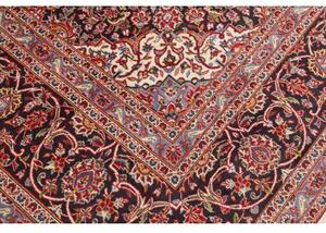 Tappeto Ardakan Medaglione Floreale Rosso Blu Scuro 292x393 Cm