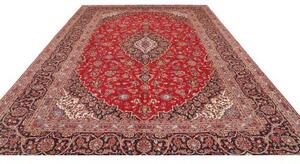 Tappeto Ardakan Medaglione Floreale Rosso Blu Scuro 292x393 Cm
