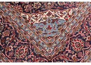 Tappeto Ardakan Medaglione Floreale Rosso Blu Scuro 295x406 Cm