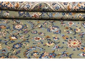 Tappeto Kashan Floreale Verde Salvia Avorio 255x384 Cm
