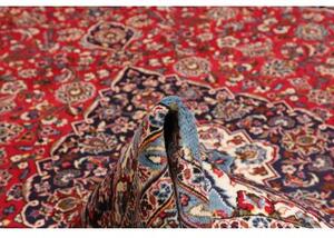 Tappeto Ardakan Medaglione Floreale Rosso Blu Scuro 295x406 Cm