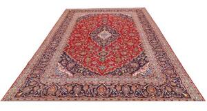 Tappeto Ardakan Medaglione Floreale Rosso Blu 206x303 Cm