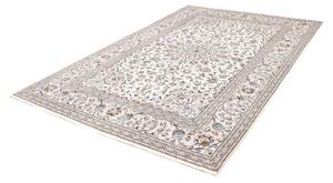 Tappeto Kashan Medaglione Floreale Avorio Blu Scuro 200x300 Cm