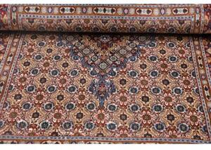 Tappeto Moud Stilizzato Rosso Mattone Blu 97x146 Cm