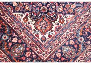 Tappeto Moud Medaglione Floreale Rosso Blu Scuro 254x340 Cm