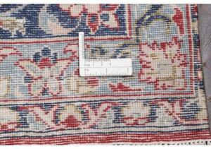 Tappeto Nadjafabad Medaglione Floreale Avorio Blu Notte 310x465 Cm