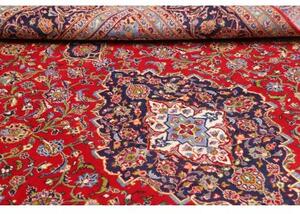 Tappeto Ardakan Medaglione Floreale Rosso Blu 206x303 Cm