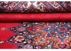 Tappeto Moud Medaglione Floreale Rosso Blu Scuro 254x340 Cm