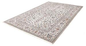 Tappeto Kashan Medaglione Floreale Avorio Blu 197x290 Cm