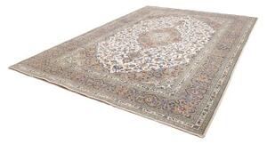 Tappeto Kashan Medaglione Floreale Beige Blu 258x347 Cm