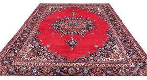Tappeto Moud Medaglione Floreale Rosso Blu Scuro 254x340 Cm