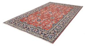Tappeto Kashan Floreale Corallo Blu Scuro 200x303 Cm